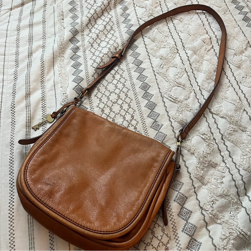 Fossil Brown Leather Bag